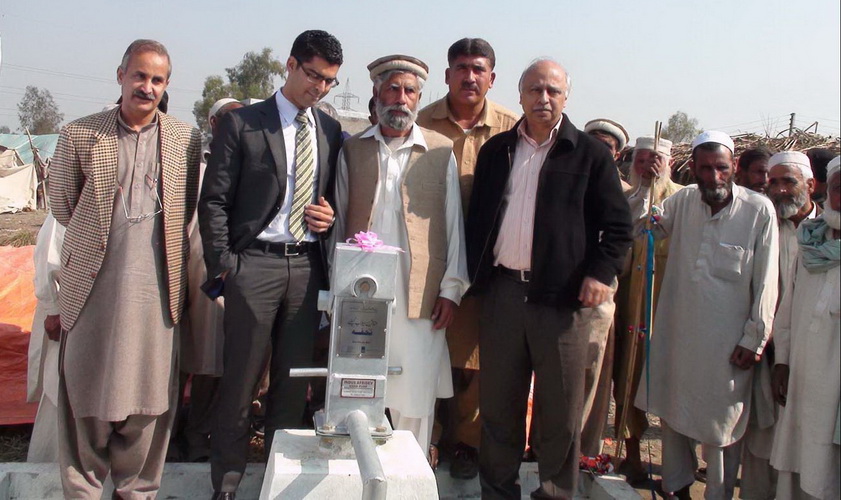 Inauguration of a clean drinking water facility at Faqeerabad in Charsadda district.