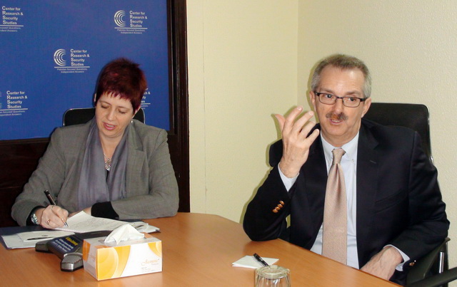 American Consul General in Peshawar, Robert Reed and his delegation at CRSS on Feb 20th