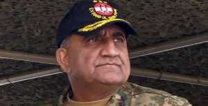In this Wednesday, Nov. 16, 2016 photo, Pakistan's army senior officer Lt. Gen. Qamar Javed Bajwa attends a military exercise in Khairpur Tamiwali, Pakistan. The spokesman for Pakistan's prime minister has announced on Saturday, Nov. 26, 2016, that Bajwa has been appointed as new army chief and Gen Zubair Mahmood Hayat as chairman Joint Chiefs of Staff Committee. (AP Photo/Muhammad Yousuf)