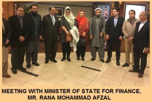 Sideline meeting of PAJC members STATE FOR FINANCE, MR. RANA MOHAMMAD AFZAL