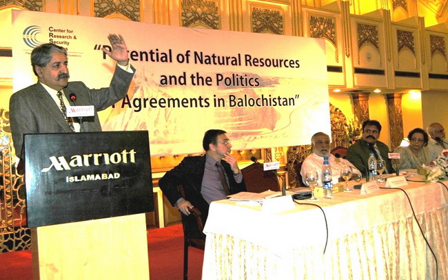 "Potential of Natural Resources and the Politics of Agreements in Balochistan"