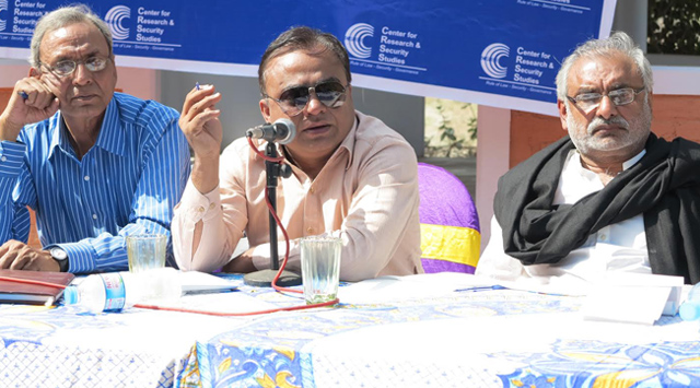 An Otaq (Public Gathering) on "Policing in Sub-Urban Areas – Building Trust" was held in Larkana