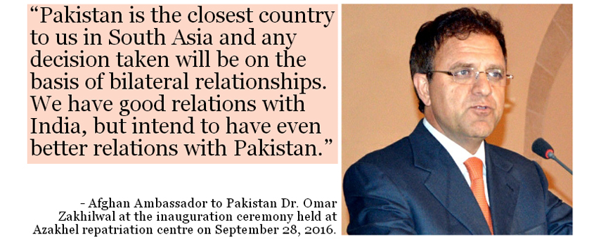 Pakistan closest to us in South Asia, says Afghan Ambassador to Pakistan