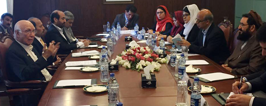 Key to Peace Lies in Talks: Sartaj Aziz