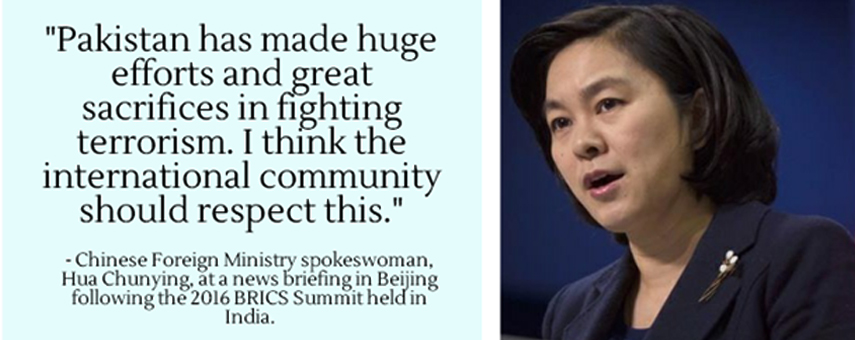 Indian and Chinese Views at the 2016 BRICS Summit held in Goa