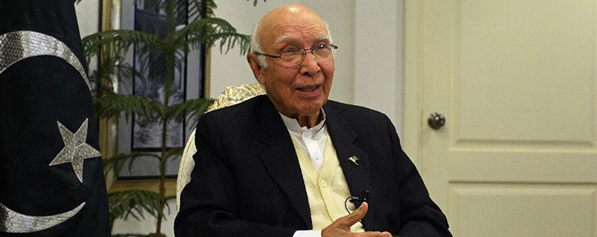 Reconciliation and Dialogue Key to Regional Peace: Sartaj Aziz