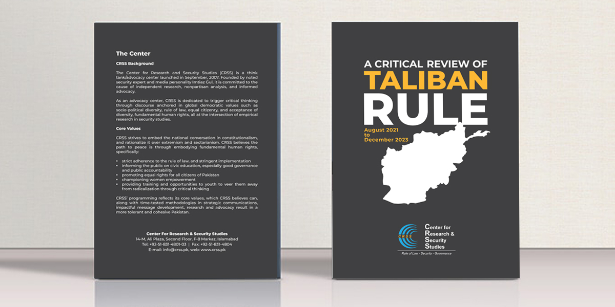 A CRITICAL REVIEW OF TALIBAN RULE AUGUST-2021 TO DECEMBER-2023