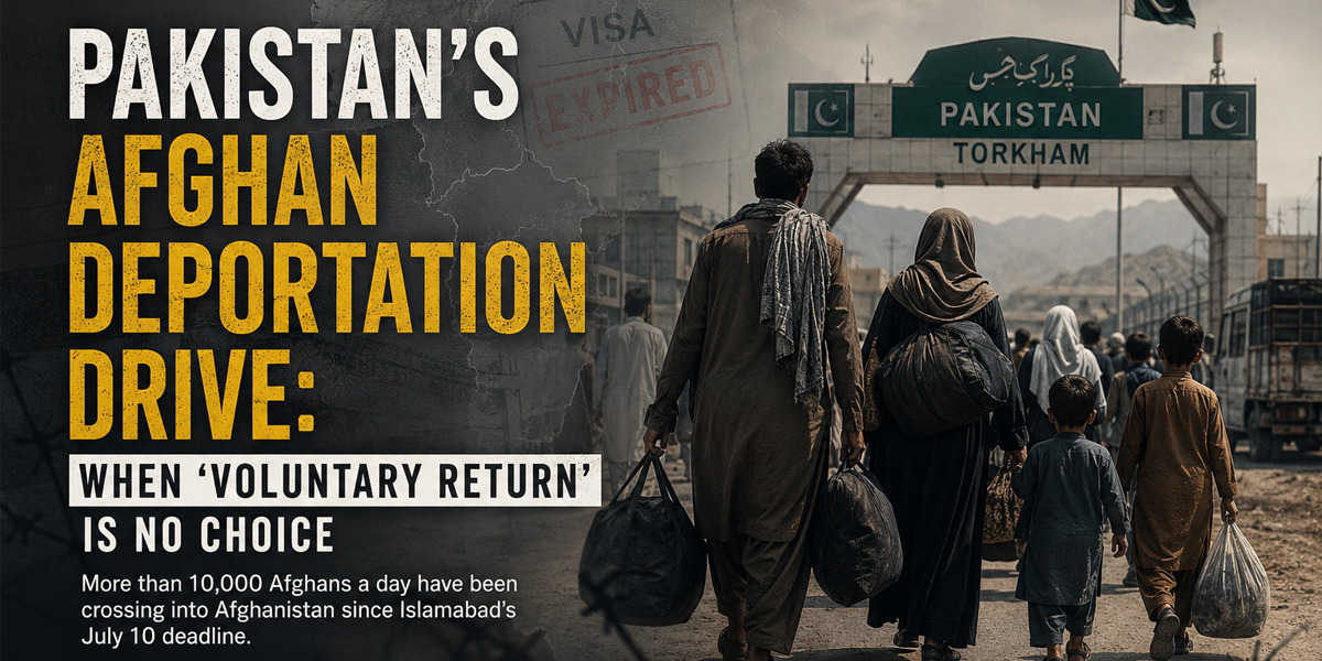 Pakistan’s Afghan deportation drive: When ‘voluntary return’ is not a choice