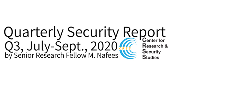 Quarterly Security Report Q3, July-Sep., 2020